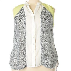 Unique spectrum tank blouse